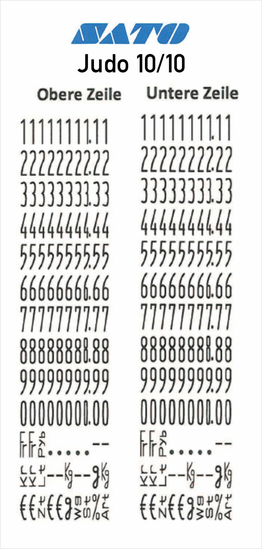SATO JUDO 26 TWO LINES LABELLER - 10 DIGITS TOP AND BOTTOM - Image 8