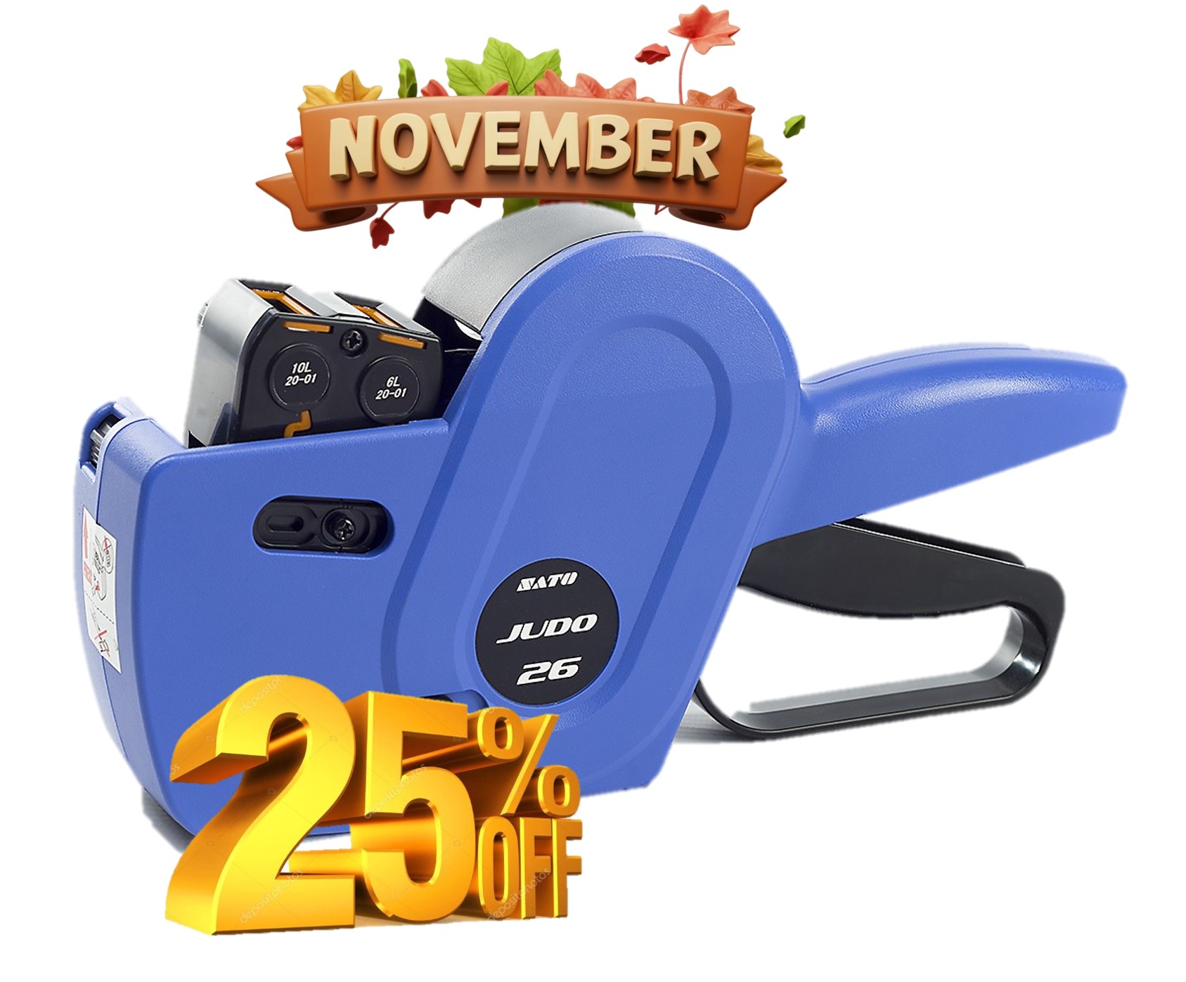 SATO JUDO 26 TWO LINES LABELLER - 10 DIGITS TOP AND BOTTOM