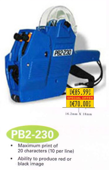 SATO PB2-230 TWO LINES LABELLER - 10 DIGITS TOP AND BOTTOM - Image 4