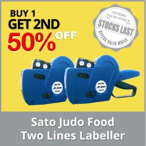 SATO JUDO FOOD – 2 LINES LABELLER – BOGO @ 50% OFF
