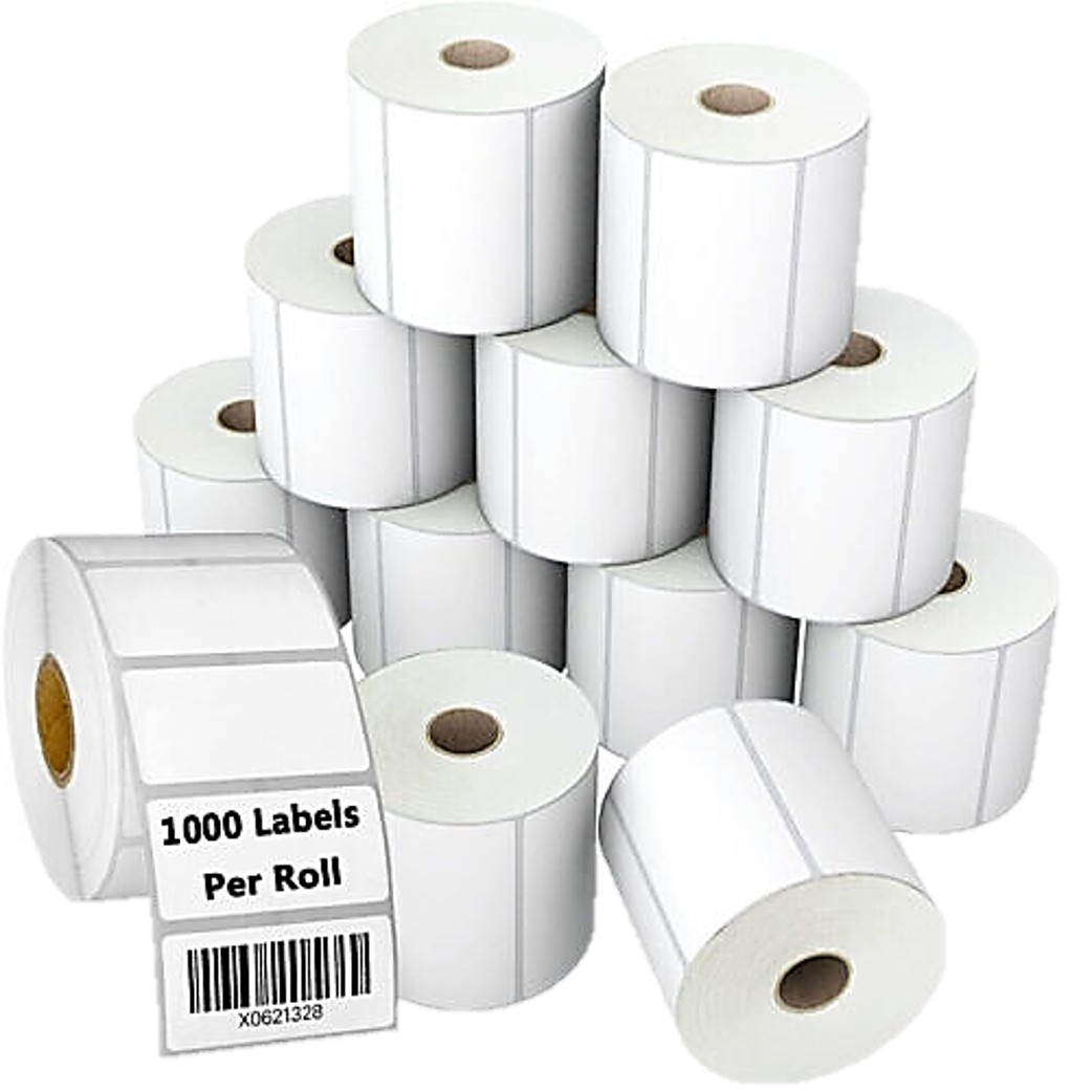 Direct Thermal Label - 60mm(W) X 40mm(H) - Plain White Perm Adhesive - Image 5